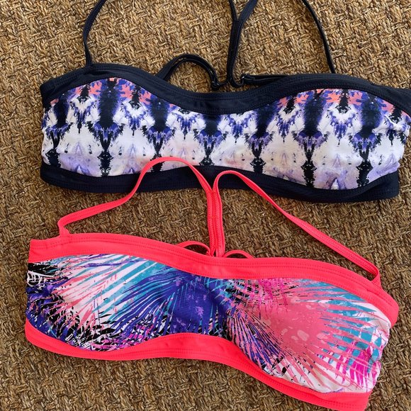Balance Collection, Bikini Racerback Swim Tops. Pack of 2. Both Size: M - Picture 1 of 11
